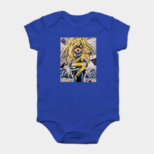 Ms. Marvel by Scott Hulderson Baby Bodysuit